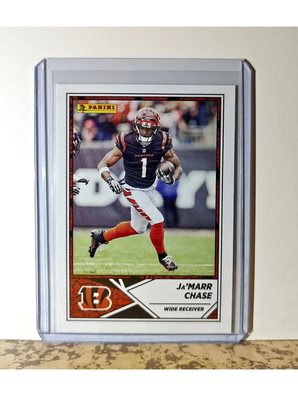 Ja'Marr Chase 2024 Panini NFL #45 Sticker Card Cincinnati Bengals